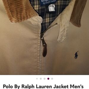 Polo by Ralph Lauren Men's Beige Corduroy Collar Jacket